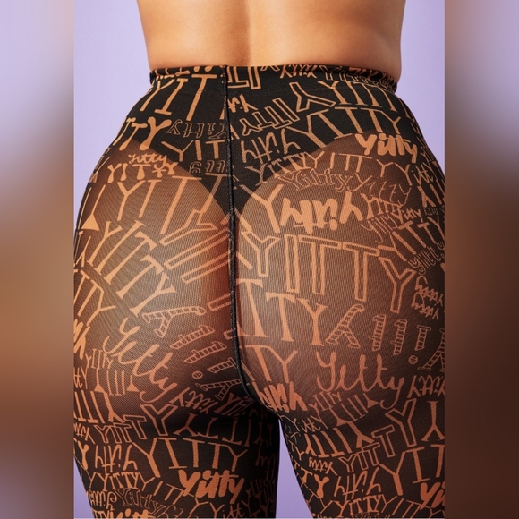 🤎YITTY BY FABLETICS BRAND NEW MESH ME SMOOTHING HIGH WAIST SHORT SIZE L - Picture 3 of 6